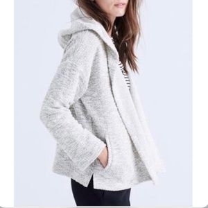 Madewell | Textured hooded Open Front Sweater
